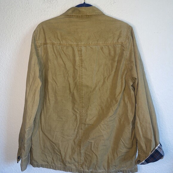 North River barn flannel chore shacket plaid Snap Up Outdoor M jacket - Picture 6 of 11